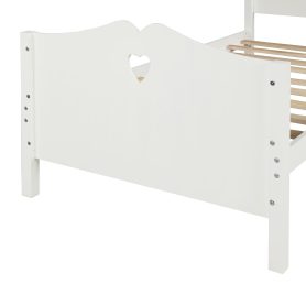 Alternative view of Bed Frame Twin Platform Bed with Wood Slat Support and Headboard and Footboard